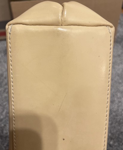 Tiffany & Fred Handbag Made in France Tan Black All Leather - Picture 5 of 15