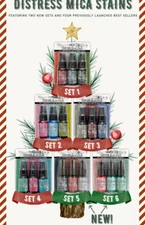 Ranger Tim Holtz Distress Mica Stain Sprays Holiday Xmas Set #1, 2, 3, 4, 5 or 6