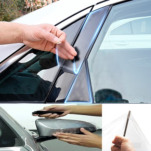 Gloss TPH PPF Car Paint Protection Film Invisible Wrap for Headlight Hood Fender - Picture 2 of 12