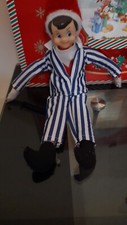 ELF ON THE LEDGE PROP,  ELF Christmas Eve BLUE  pajamas  *FREE GIFT SEE OFFER