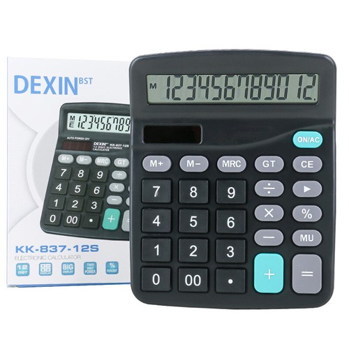 12 Digits Electronic Calculator Solar Calculator Dual Power Desktop Calculators - Picture 6 of 14