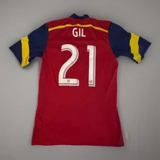 adidas Real Salt Lake RSL Luis Gil #21 2014 Home Authentic Jersey Size Small