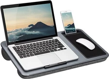 LapGear 91501 Lap Desk with Device Ledge, Mouse Pad and Phone Holder