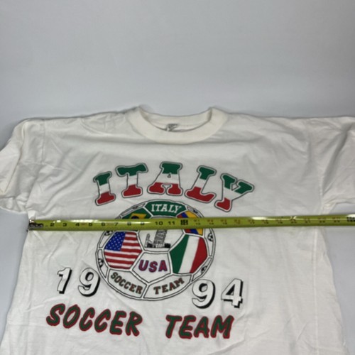 Vintage 1994 World Cup Team Italy Soccer T-shirt Italia Large Sports - 第 5/6 張圖片