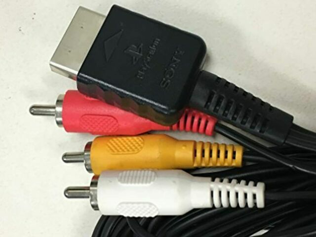 Genuine Sony OEM RCA AV Audio/video Cable For PlayStation PS1 PS2