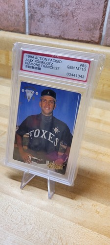 1994 Action Packed Alex Rodriguez Mariners Diamond Franchise Cards PSA 10 ! - Picture 2 of 3