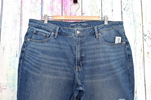 Women's Old Navy High-Waisted OG Straight Medium-Wash Built-In Warm Ankle Jeans - 第 3/10 張圖片