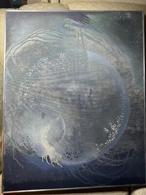 Carolyn Faught Armstrong (Born 1910) ''In The Begining'' Oil Painting - Framed
