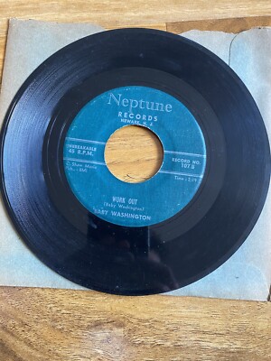 BABY WASHINGTON Neptune 107 Work Out/Love In The Moonlight G+/VG-  R&B SOUL