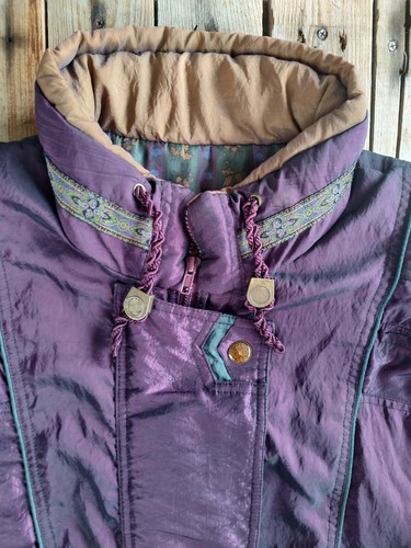 vintage '90s women's izzi ski puffer jacket women's size XL - Picture 3 of 7