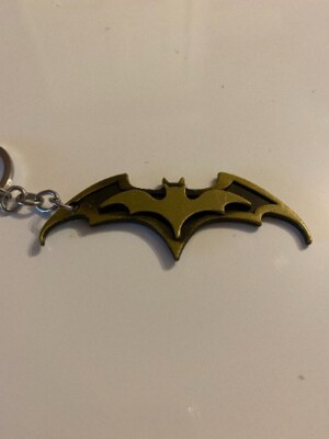 Batman Schlüsselanhänger (gold/bronze und schwarz)