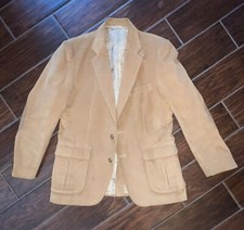 Vintage Corduroy Blazer Jacket Men  s R42 Beige Elbow Patch By Kentfield