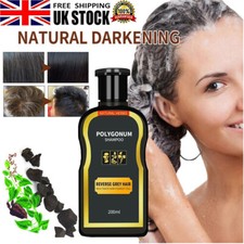 Reverse Grey Hair Darkening Shampoo Hair Care Natural Polygonum Essence 200ml