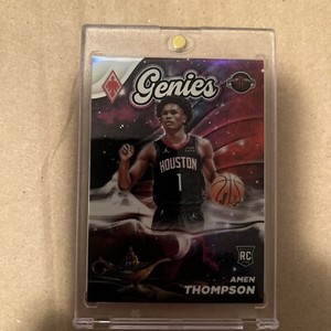 Amen Thompson 2023-24 Panini Phoenix Rookie Genies #10 Case Hit SSP Rockets