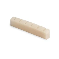 StewMac Slotted Unbleached Bone Nut, For Gibson, standard string spread...