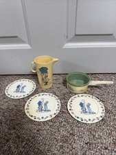 Vintage Holly Hobbie Plastic Pitcher Dishes Pan Sharing Doubles The Fun Saucers