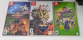 Nintendo Switch Console Bundle w/ Dock, 128GB SD Card, & 3 Games - Tested!