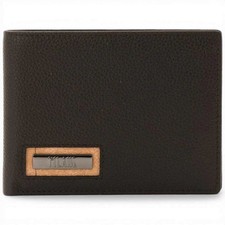 Moda Alviero Martini 1 Classe Portafoglio Western Leather Uomo Nero in Pelle