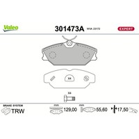 Valeo BremsbelÄGe Satz Vorne Passend FüR Renault Clio Laguna Megane Safrane ScÉN