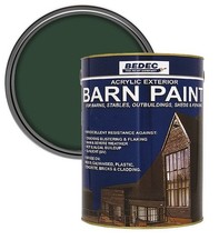 Bedec Barn Paint Acrylic Exterior, All-In-One Multi-Surface, All Sizes, Finishes