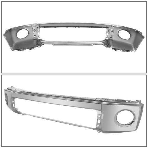Chrome Front Bumper Face Bar w/o Park Sensor Holes for Toyota Tundra 2007-2013 - Picture 5 of 6