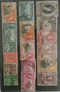 colonie anglaise gold coast timbres oblitéré