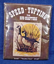 Vintage Rug Crafters Speed-Tufting Canadian Geese 24x30" Rug Foundation