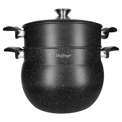 Antihaft-Dampf-Couscouskochtopf und Marmoreffektbeschichtung 12L
