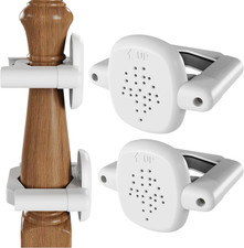 2 Pcs No Hole Stairway Baby Gate Mounting Kit Banister Adapter - Fits Posts