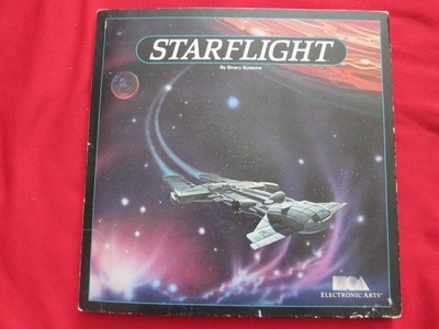 STARFLIGHT by Binary Systems IBM PC Tandy, with 5 1/4'' Floppy Disks & Map!