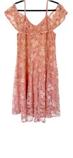 Women’s Lace A-Line Dress | Blush Pink Size XL