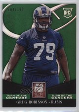 2014 Panini Elite Rookie Turn of the Century 104/199 Greg Robinson #137 y0i