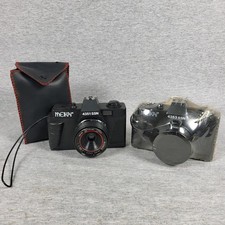 Pair Of Vintage Meikai 35mm Camera 4351 With Manual And Case One SEALED 4353
