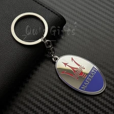 Maserati Trident Logo Metal Keychain US Seller Free Shipping