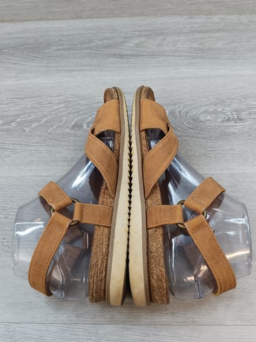 Eurosoft Gwendolyn Leather sandal Look Double Buckle Cork Footbed Size 7.5 - Picture 5 of 11