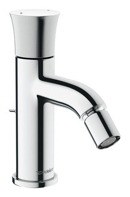 Duravit White Tulip Einhebel-Bidetmischer Ausladung 111 mm mit Zugstangen...