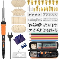 Schnell erhitzendes 76-teiliges Brandmalerei Set mit Zubehör für jeden Bastler