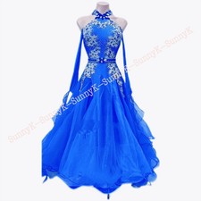 Handmade Dance Dress/Standard Ballroom Competition smooth Waltz Tango Costume