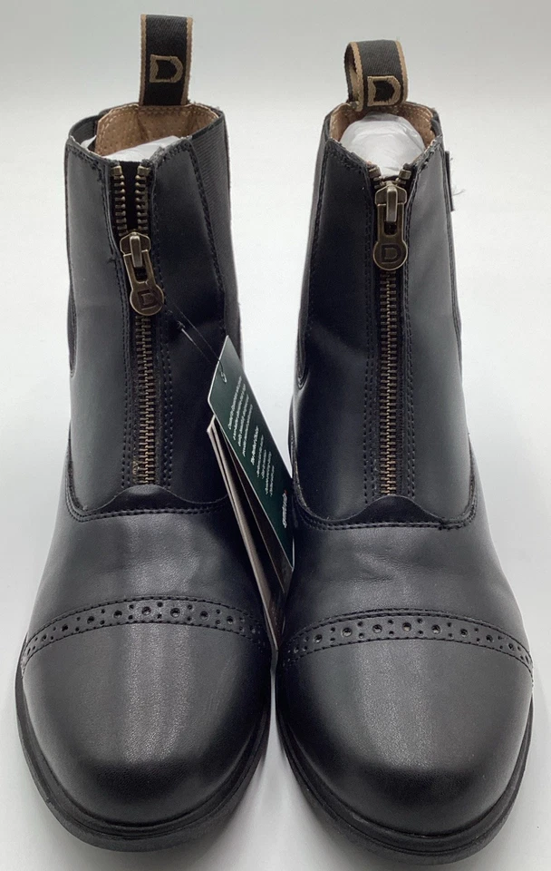 Женские повседневные/верховые сапоги Dublin на молнии для паддока черные 9 M - Изображение 4 из 4