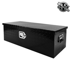 Heavy Duty 30 Black Aluminum Diamond Truck Tool Box Side Handle Lock Keys