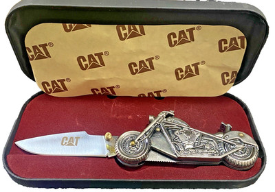 Vintage Kutmaster CAT Caterpillar 7  Chopper Knife 2006 Stainless 2-1/2  Blade.