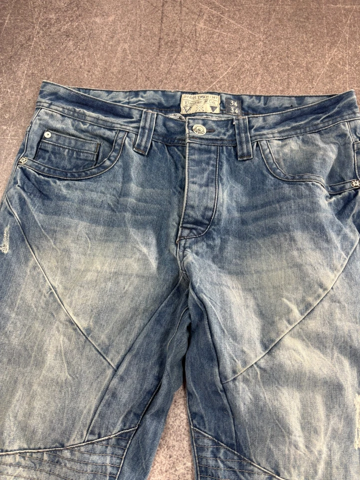 Pantalones de mezclilla cargo holgados estilo G-Star balenicaga japonés Streetwear vintage Foto 4 de 4