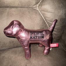 Victoria's Secret PINK Nation Metallic Light Pink Mini Dog New