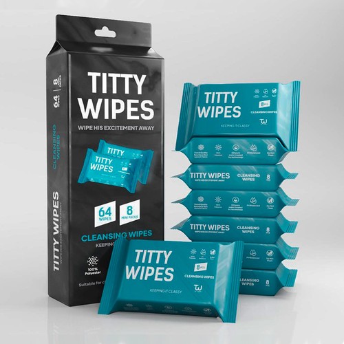 Titty Wipes Gifts-Bachelorette Gift for Bride-Unique Funny Gag Gifts for Women - Picture 1 of 14
