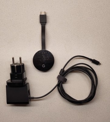 Google Chromecast Ultra 4K HDR mit Original Netzteil mit Ethernet/LAN