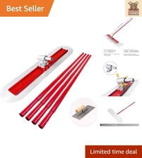 48" Stainless Steel Bull Float Tool Kit with Adjustable Aluminum Handles