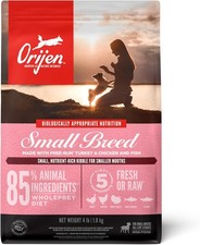 ORIJEN Grain Free High Protein Dry Dog Food Small Breed 4 Pound Pack of 1 