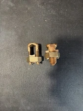 (QTY. 2) Burndy Brass Split Bolt Splice Tap Grounding T8- 250 (R-250)