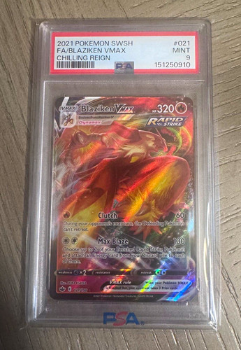 Blaziken VMAX graded PSA 9 for sale on eBay