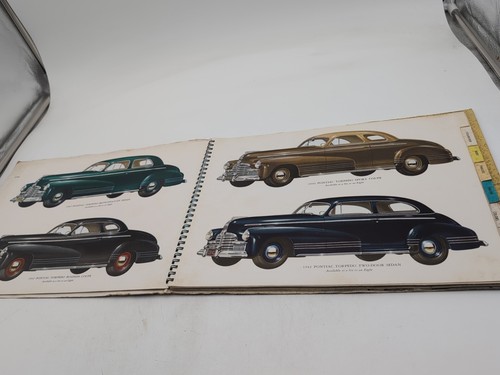 1942 Pontiac Dealer Album Original Showroom Book Paint Chips Upholstery - Picture 4 of 18